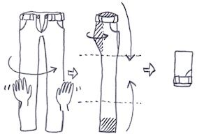 ズボン パンツ ボトムスのたたみ方と収納法 おすすめ収納グッズは 人生は整理整頓