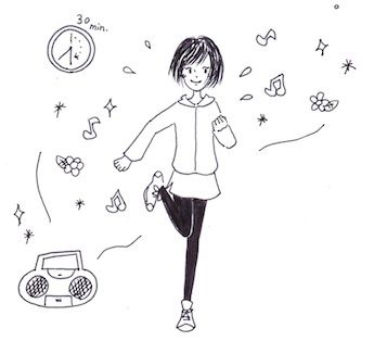 花粉症対策で運動