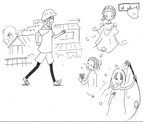 運動時の花粉対策