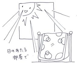 花粉シーズンの布団干し