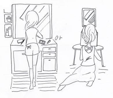 メイクを収納する場所