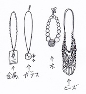 素材で分けるネックレス収納