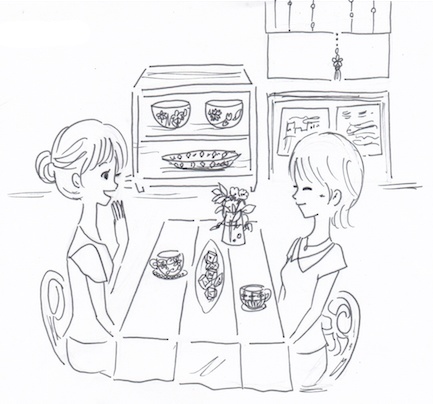 皿を見せる収納