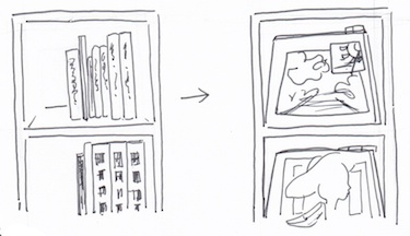 棚に収納する方法