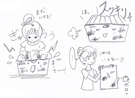 無理をしない小物収納