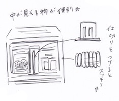 食品ストッカーは見える収納