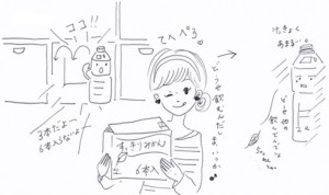 安くまとめ買いした飲料水やドリンクの収納法
