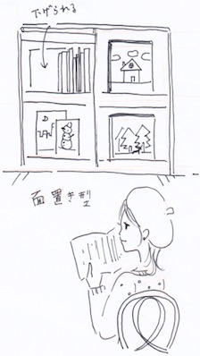 面置き型の絵本収納グッズ