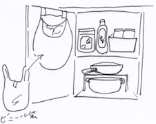 ビニール袋を収納