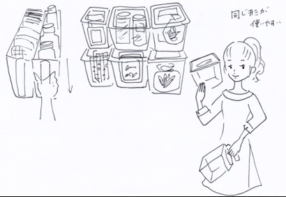 シンク下収納術、並べる