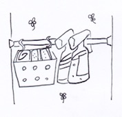 シンク下収納術、掛ける