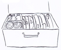 引き出しタイプのシンク下収納