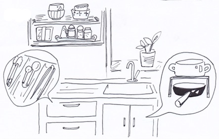 ギュッと詰まった棚収納