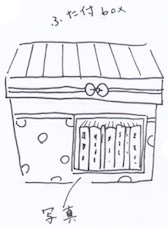 フタ付きのボックスに本を収納