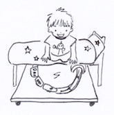 キャスター付きのボードでベッド下収納