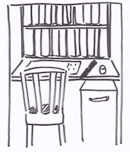 押し入れを隠れ家的書斎にする