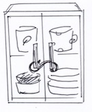 Ｓ字フックでチャイルドロック